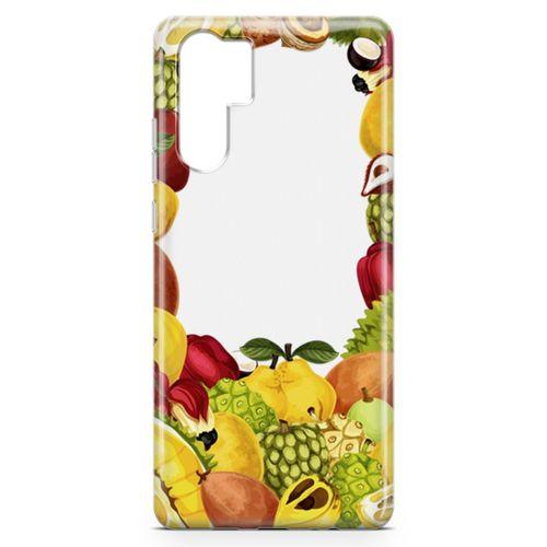 Huawei P30 Pro Kılıf Ananas Armut Meyve Arka Kapak Koruma Desenli Full Koruyucu