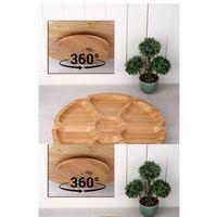 7 Bölmeli 25 Cm Dönerli Bambu Sunum Royaleks-BLS DS7-2525