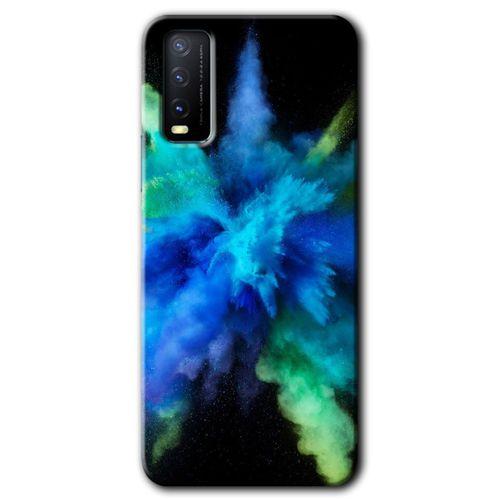Vivo Y11s HD Baskılı Kılıf + 9D Tam Ekran Koruyucu - Karışım 1