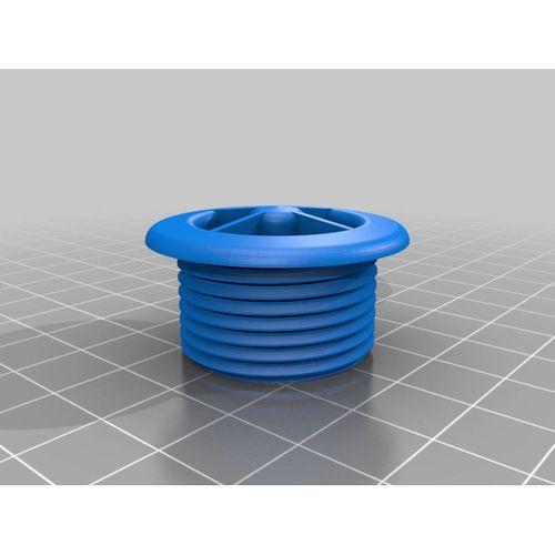 28 mm taşma tahliyesi için dişli lavabo taşma kapağı.