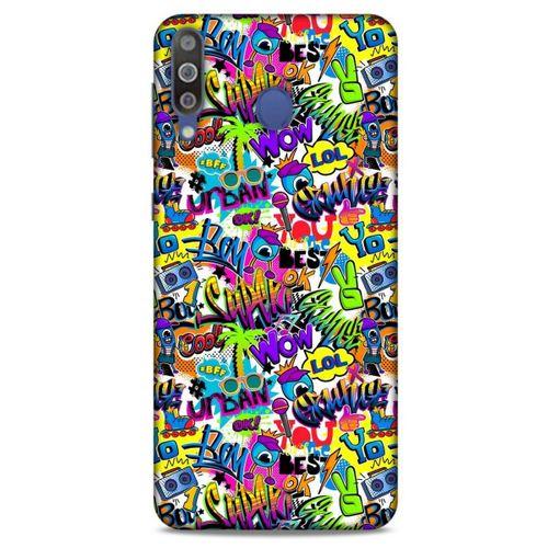 Graffitix (22) Desenli Silikon Kapak Samsung Galaxy M30 Kılıf