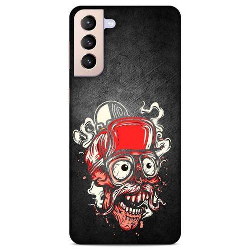 Lopard Samsung Galaxy S21 Plus Uyumlu Kılıf Tattoo's (5) Koruma Kabı Kırmızı Siyah