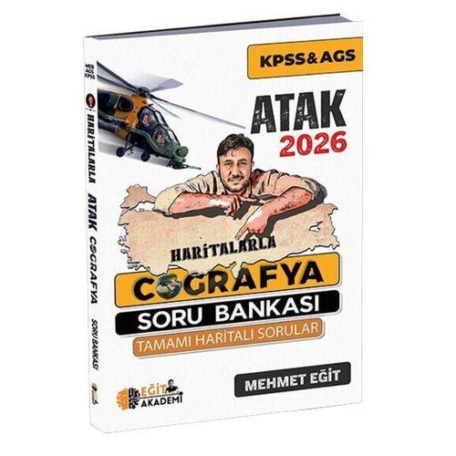 2026 KPSS MEB AGS KPSS Haritalarla Atak Coğrafya Soru Bankası Eğit Akademi