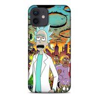 Apple iPhone 12 Uyumlu Kılıf Rick And Morty (42) Rugged Armor Kılıf Story Train Morty