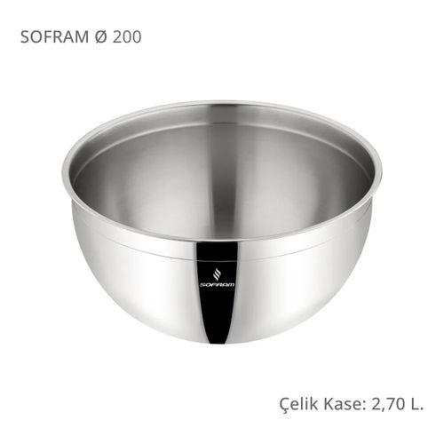 Sofram Çelik Derin Karıştırma Kabı Kase 20 Cm 2,70 Litre
