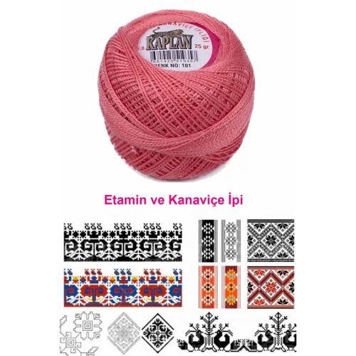 Kaplan Etamin Ve Kanaviçe İpi 8 No Kod/Renk: 101 - Royaleks