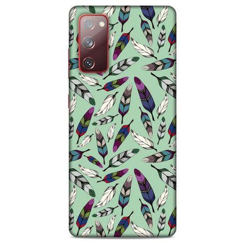 Samsung Galaxy S20 Fe Kılıf Desenli Özel Seri Tüyler (14) Lansman Kılıf