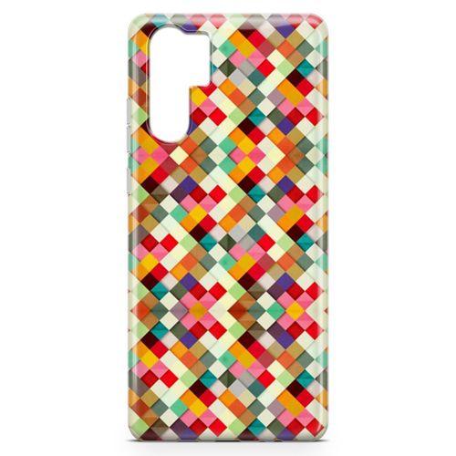 Huawei P30 Pro Kılıf Karo Taşlar Arka Kapak Koruma Desenli Full Koruyucu