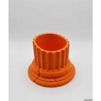 Turuncu Klasik Sutun Form Mini Dekoratif Saksi 7 Cm Masa Ustu Ofis Dekoru