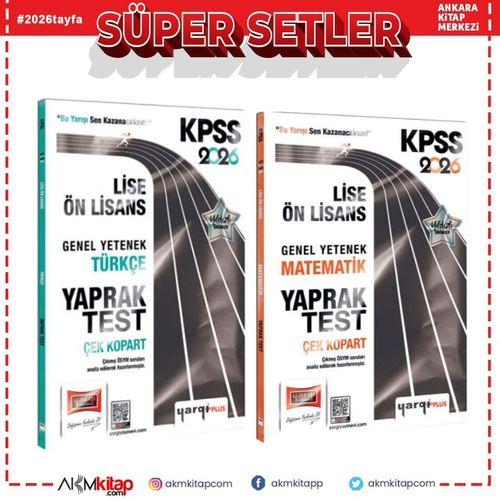Yargı Yayınları 2026 KPSS Lise Ön Lisans Genel Yetenek Türkçe ve Matematik Yaprak Test Seti 2 Kitap