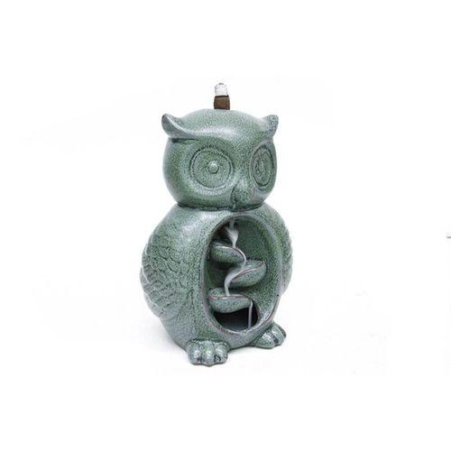 Seramik Baykuş Model Geri Akışlı Tütsülük