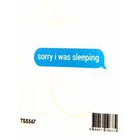 The Sticker Story Sorry İ Was Sleeping Tss0567 Kişileştirme Stickerı - 2 adet
