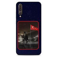 Huawei P20 Pro Kılıf Atatürk (40) Fit Silikon Kılıf Gece Yıldızlar