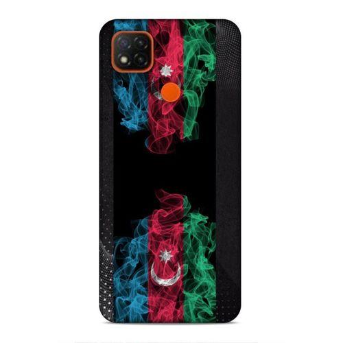 Xiaomi Redmi 9C Uyumlu Kılıf Azarbaijan (5) Koruma Kabı Azeri Bayrak İllustre
