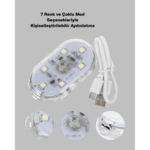 Usb Şarjlı Çok Renkli Dokunmatik Led Gece Lambası