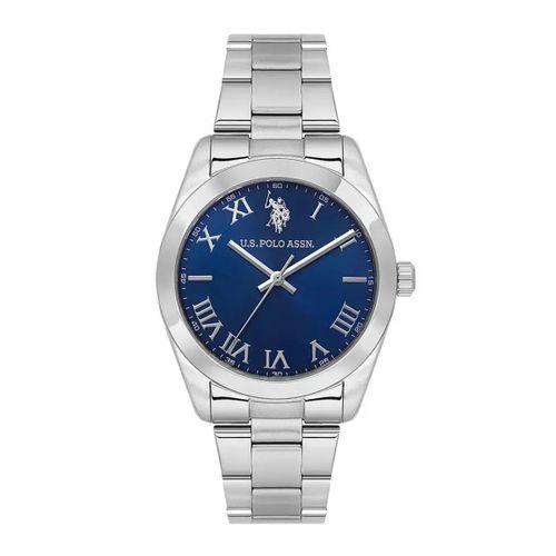 U.s Polo Assn. USPA1114-07 Quartz Çelik Gri Mavi Kadran Erkek Kol Saati