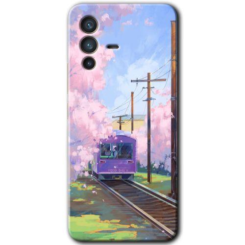 Potkal Hediye Fabrikası Vivo V23 5G Kılıf HD Desen Baskılı Arka Kapak - Rails Paint