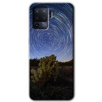 OPPO Oppo Reno 5 Lite Kılıf HD Desen Baskılı Arka Kapak + Temperli Cam - Eclipse Sky