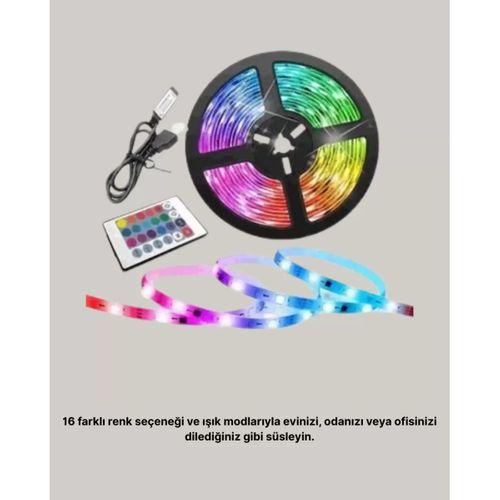 Smart Şerit Led Kumandalı Usb Enerjili Suya Dayanıklı Dekoratif Aydınlatma
