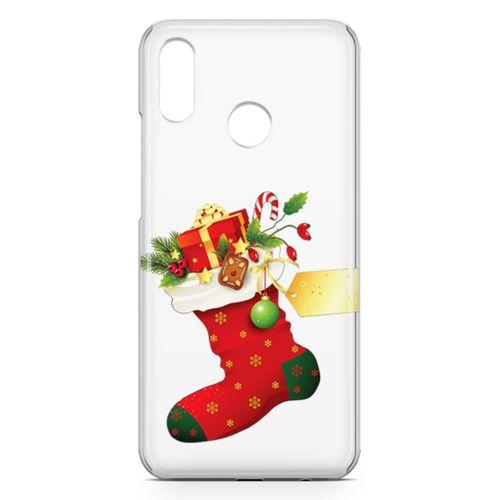 Huawei Nova 3e Kılıf Kırmızı Çorap Arka Kapak Koruma Desenli Full Koruyucu