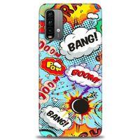 Xiaomi Redmi Note 9 4G Kılıf HD Baskılı Kılıf - Bang Boom + Tam Ekran Koruyucu
