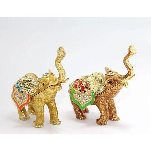 Taşlı Tekli Fil Figürü Model 2