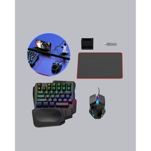 Android Uyumlu Mobil Oyun Kiti 5in1 Klavye Mouse Dönüştürücü Gecikmesiz Fps Set