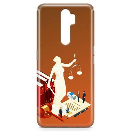 Oppo A5 2020 Kılıf Hakim Savcı Avukat Arka Kapak Koruma Desenli Full Koruyucu