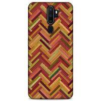 Lopard Oppo A9 2020 Uyumlu Kılıf Wood'X (40) Fit Silikon Kılıf Desenli