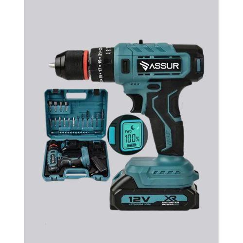 18 Parça Dijital Matkap Seti Çift Bataryalı