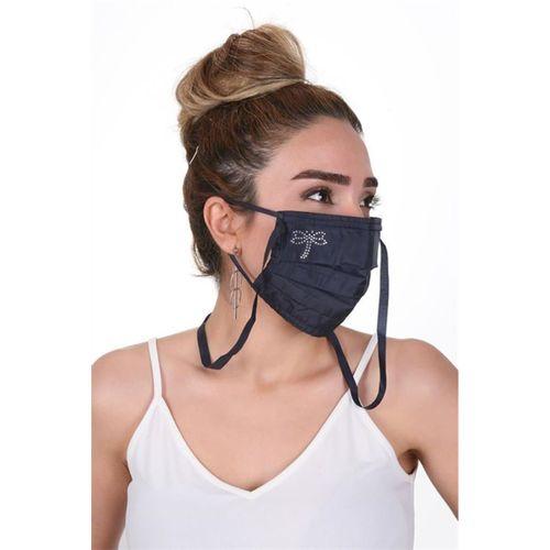 Gümüş İyonlu Boyundan Askılı Yıkanabilir Taşlı Maske K-3