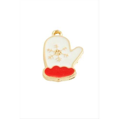 Eldiven Yılbaşı Mineli Kolye Ucu 1 Adet