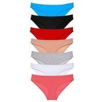 7 Adet Süper Eko Set Likralı Kadın Slip Külot Set 3