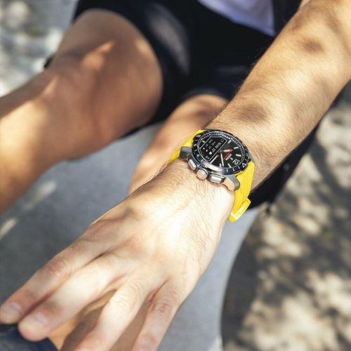 Festina F23000/A Quartz Analog/Dijital Silikon Sarı Safir Cam 44 mm Erkek Kol Saati