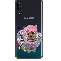 Zoologix (88) Samsung Galaxy A70 Şeffaf Kılıf Silikon Desenli