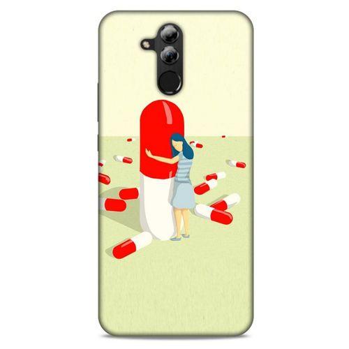 Huawei Mate 20 Lite Kılıf Depresyon (19) Kılıfları Kahve Turuncu