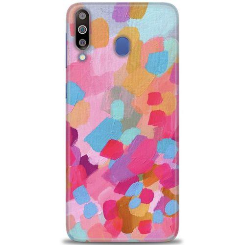 Samsung Galaxy M30 Kılıf HD Baskılı Kılıf - Palet + Tam Ekran Koruyucu