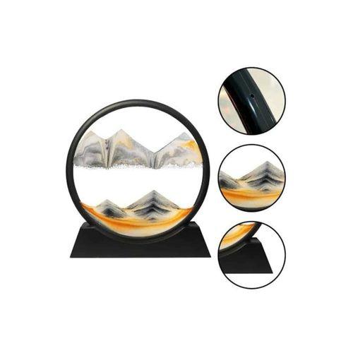 3d Led Işıklı Kum Saati Gece Lambası Hareketli Sulu Kum Saati Orta Boy