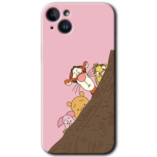 iPhone 14 HD Baskılı Kılıf + 9D Tam Ekran Koruyucu - Winnie the Pooh