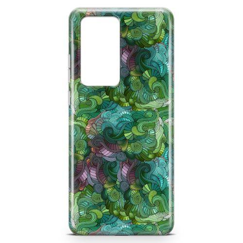 Huawei P40 Pro Kılıf Sarmal Girdap Arka Kapak Koruma Desenli Full Koruyucu