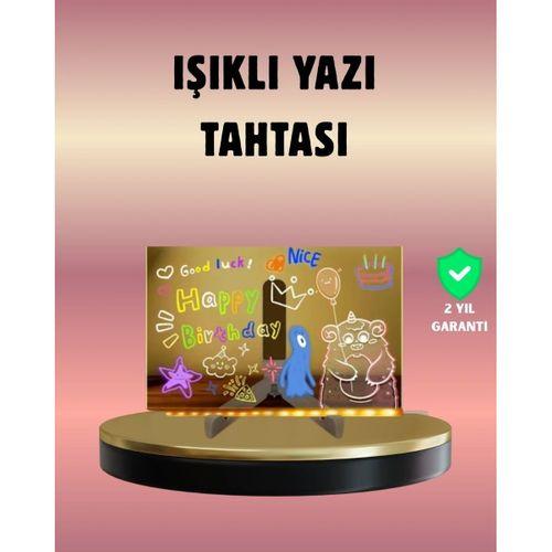 Usb Bağlantılı Led Akrilik Çizim Ve Not Tahtası