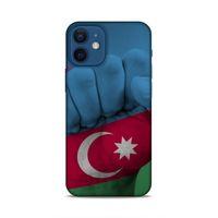 Apple iPhone 12 Mini Uyumlu Kılıf Azarbaijan (19) Kılıfları Yumruk Bayrak
