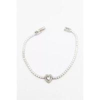 Kalp Su Yolu Bileklik - Gümüş