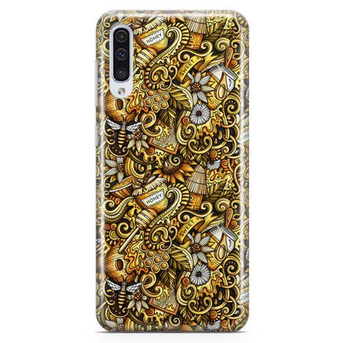 Samsung Galaxy A70 Kılıf Honey Doodle Arka Kapak Koruma Desenli Full Koruyucu
