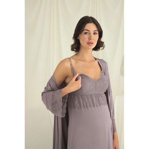 Dantelli Hamile Lohusa Sabahlık Takımı