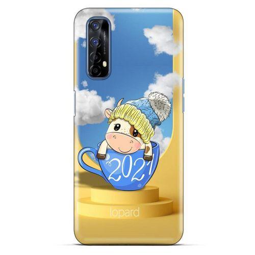 Oppo Realme 7 Kılıf FunnyMaX (3) Kapak Sarı Kupa Köpek
