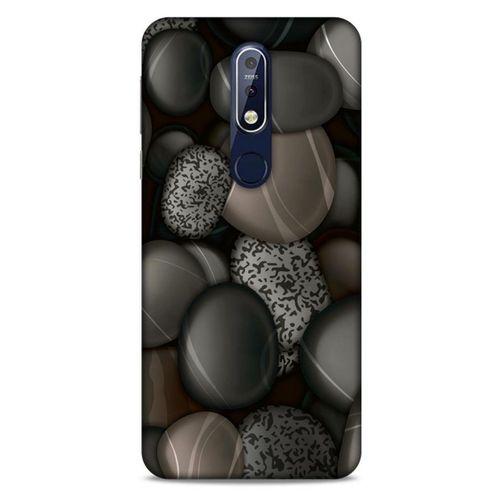 Nokia 7.1 Kılıf Baskılı Özel Seri Taşlı (8) Baskılı Kılıf