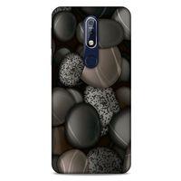 Nokia 7.1 Kılıf Baskılı Özel Seri Taşlı (8) Baskılı Kılıf