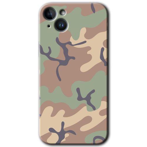 Potkal Hediye Fabrikası Potkal Hediye Fabrikası iPhone 14 Kılıf HD Desen Baskılı Arka Kapak - Temperli Cam - Kamuflaj 29