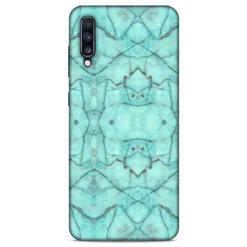 Mermer Desenli (14) Tema Lansman Kılıf Camgöbeği Samsung Galaxy A70s Kılıf